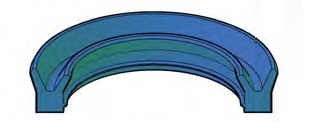 Asymmetric Twin Lip Rod U-Seals